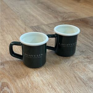 Green Ceramic Lagavulin Collector Mini Mugs - Set of 2